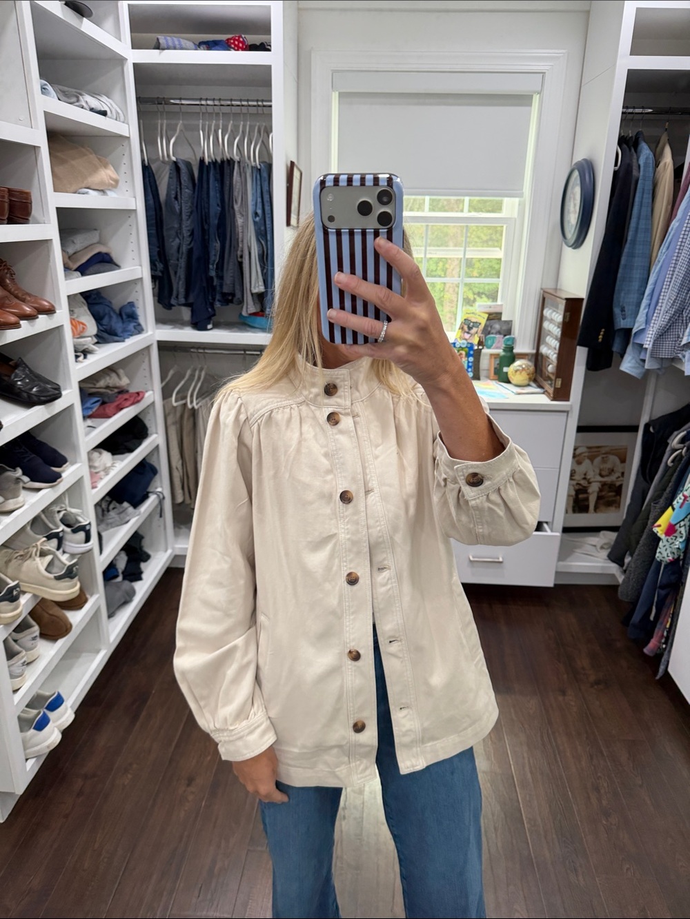 Sanctuary Women's Cream Button-Front Casual Jacket XS - Picture 2 of 7